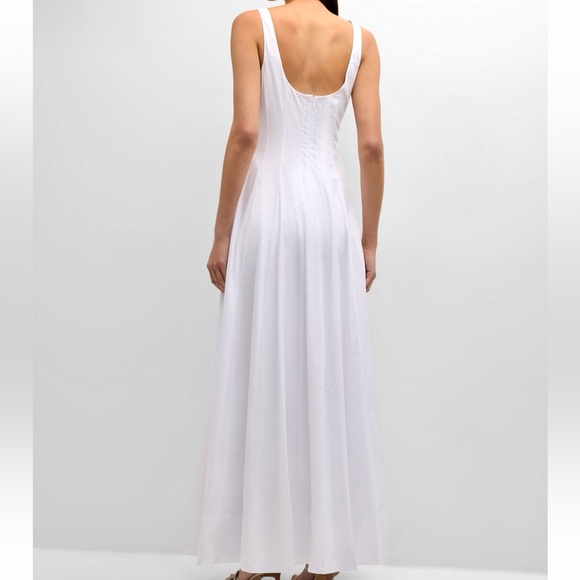 πΊπHPππΊ NWT Staud Wells Maxi Dress White - Picture 9 of 16